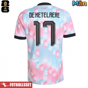 Belgien Charles De Ketelaere #17 Bortatröja VM 2026 Kortärmad