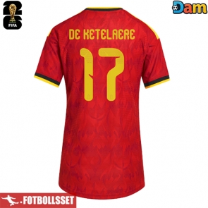 Belgien Charles De Ketelaere #17 Hemmatröja Dam VM 2026 Kortärmad