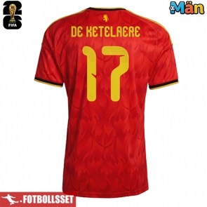 Belgien Charles De Ketelaere #17 Hemmatröja VM 2026 Kortärmad