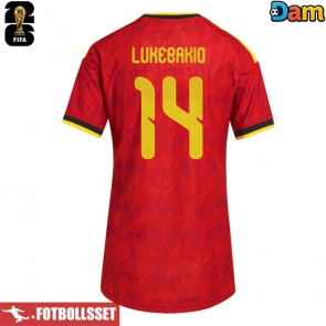 Belgien Dodi Lukebakio #14 Hemmatröja Dam VM 2026 Kortärmad