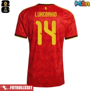 Belgien Dodi Lukebakio #14 Hemmatröja VM 2026 Kortärmad