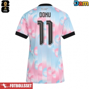 Belgien Jeremy Doku #11 Bortatröja Dam VM 2026 Kortärmad