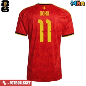 Belgien Jeremy Doku #11 Hemmatröja VM 2026 Kortärmad