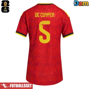 Belgien Maxim De Cuyper #5 Hemmatröja Dam VM 2026 Kortärmad