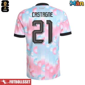 Belgien Timothy Castagne #21 Bortatröja VM 2026 Kortärmad