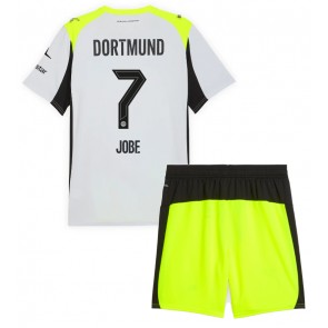 Borussia Dortmund Jobe Bellingham #7 Bortatröja Barn 2025-26 Kortärmad (+ Korta byxor)