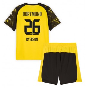 Borussia Dortmund Julian Ryerson #26 Hemmatröja Barn 2025-26 Kortärmad (+ Korta byxor)