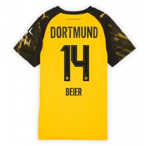 Borussia Dortmund Maximilian Beier #14 Hemmatröja Dam 2025-26 Kortärmad