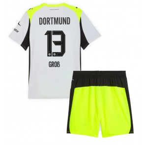 Borussia Dortmund Pascal Gross #13 Bortatröja Barn 2025-26 Kortärmad (+ Korta byxor)