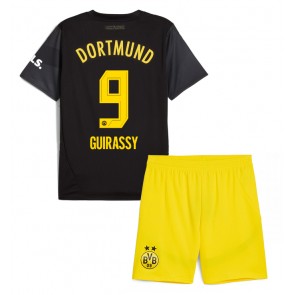 Borussia Dortmund Serhou Guirassy #9 Bortatröja Barn 2024-25 Kortärmad (+ Korta byxor)