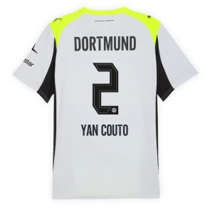 Borussia Dortmund Yan Couto #2 Bortatröja 2025-26 Kortärmad