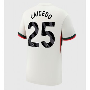 Chelsea Moises Caicedo #25 Bortatröja 2025-26 Kortärmad