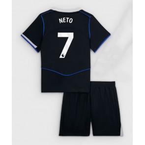 Chelsea Pedro Neto #7 Tredje Tröja Barn 2025-26 Kortärmad (+ Korta byxor)