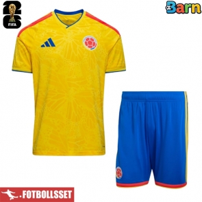Colombia Hemmatröja Barn VM 2026 Kortärmad (+ Korta byxor)