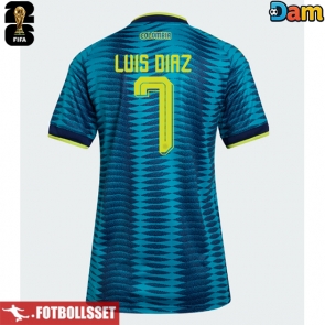 Colombia Luis Diaz #7 Bortatröja Dam VM 2026 Kortärmad