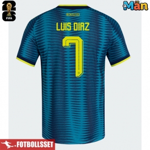 Colombia Luis Diaz #7 Bortatröja VM 2026 Kortärmad
