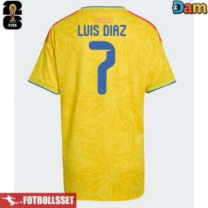 Colombia Luis Diaz #7 Hemmatröja Dam VM 2026 Kortärmad