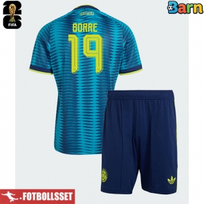 Colombia Rafael Santos Borre #19 Bortatröja Barn VM 2026 Kortärmad (+ Korta byxor)
