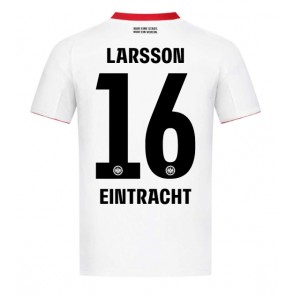Eintracht Frankfurt Hugo Larsson #16 Bortatröja 2025-26 Kortärmad