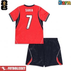 England Bukayo Saka #7 Bortatröja Barn VM 2026 Kortärmad (+ Korta byxor)