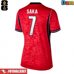 England Bukayo Saka #7 Bortatröja Dam VM 2026 Kortärmad