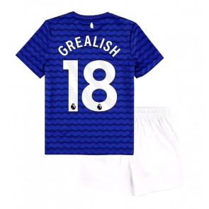 Everton Jack Grealish #18 Hemmatröja Barn 2025-26 Kortärmad (+ Korta byxor)