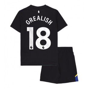 Everton Jack Grealish #18 Tredje Tröja Barn 2025-26 Kortärmad (+ Korta byxor)