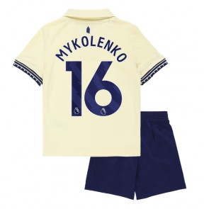 Everton Vitaliy Mykolenko #16 Bortatröja Barn 2025-26 Kortärmad (+ Korta byxor)