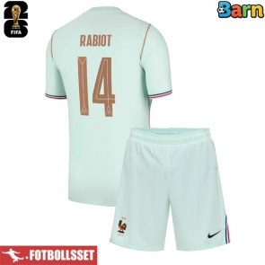 Frankrike Adrien Rabiot #14 Bortatröja Barn VM 2026 Kortärmad (+ Korta byxor)
