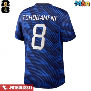 Frankrike Aurelien Tchouameni #8 Hemmatröja VM 2026 Kortärmad