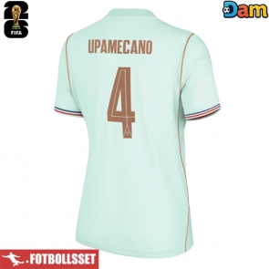 Frankrike Dayot Upamecano #4 Bortatröja Dam VM 2026 Kortärmad