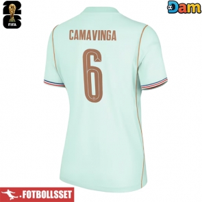 Frankrike Eduardo Camavinga #6 Bortatröja Dam VM 2026 Kortärmad