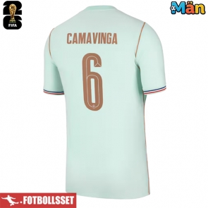 Frankrike Eduardo Camavinga #6 Bortatröja VM 2026 Kortärmad