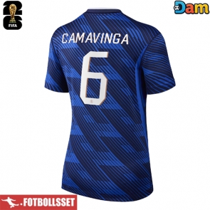 Frankrike Eduardo Camavinga #6 Hemmatröja Dam VM 2026 Kortärmad