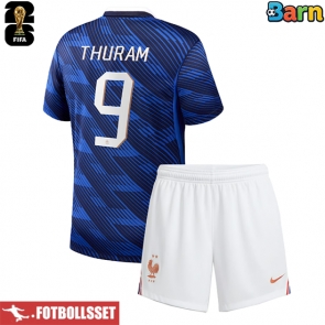 Frankrike Marcus Thuram #9 Hemmatröja Barn VM 2026 Kortärmad (+ Korta byxor)