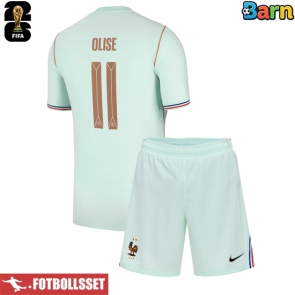 Frankrike Michael Olise #11 Bortatröja Barn VM 2026 Kortärmad (+ Korta byxor)