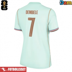 Frankrike Ousmane Dembele #7 Bortatröja Dam VM 2026 Kortärmad