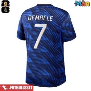 Frankrike Ousmane Dembele #7 Hemmatröja VM 2026 Kortärmad