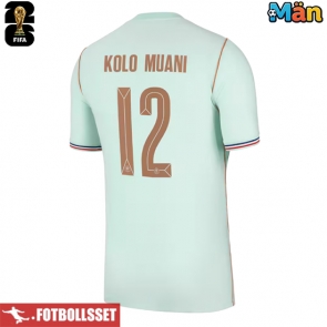 Frankrike Randal Kolo Muani #12 Bortatröja VM 2026 Kortärmad