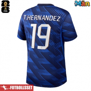 Frankrike Theo Hernandez #19 Hemmatröja VM 2026 Kortärmad