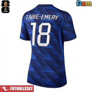 Frankrike Warren Zaire-Emery #18 Hemmatröja Dam VM 2026 Kortärmad