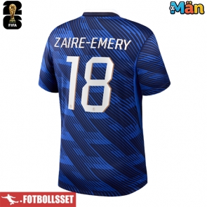 Frankrike Warren Zaire-Emery #18 Hemmatröja VM 2026 Kortärmad