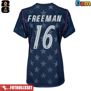 Förenta stater Alex Freeman #16 Bortatröja Dam VM 2026 Kortärmad