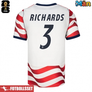 Förenta stater Chris Richards #3 Hemmatröja VM 2026 Kortärmad