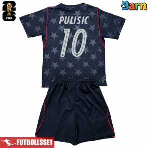 Förenta stater Christian Pulisic #10 Bortatröja Barn VM 2026 Kortärmad (+ Korta byxor)