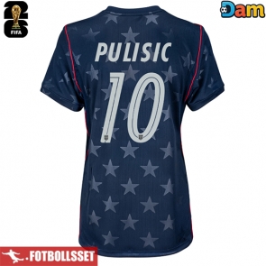 Förenta stater Christian Pulisic #10 Bortatröja Dam VM 2026 Kortärmad