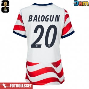 Förenta stater Folarin Balogun #20 Hemmatröja Dam VM 2026 Kortärmad