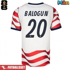 Förenta stater Folarin Balogun #20 Hemmatröja VM 2026 Kortärmad