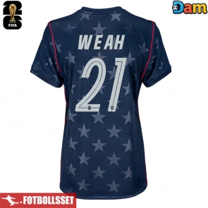 Förenta stater Timothy Weah #21 Bortatröja Dam VM 2026 Kortärmad