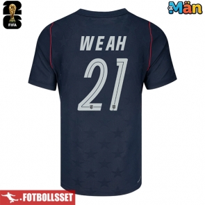 Förenta stater Timothy Weah #21 Bortatröja VM 2026 Kortärmad